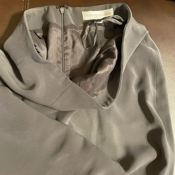 Valerie Stevens Classic Gray Pencil Skirt - Picture 5 of 6